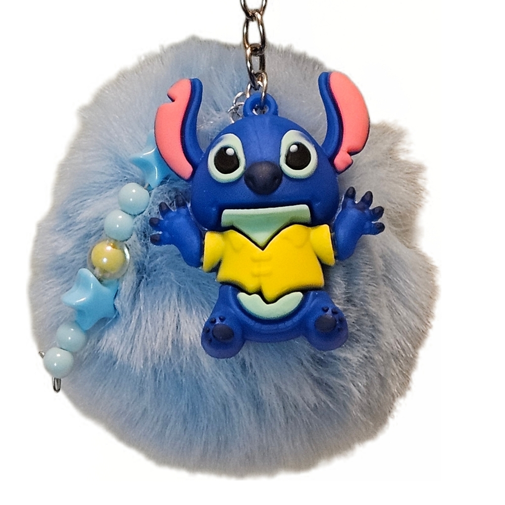 Disney Stitch Keychain And Bookbag Charm